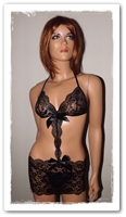 Body jupette dessous coquin féminin